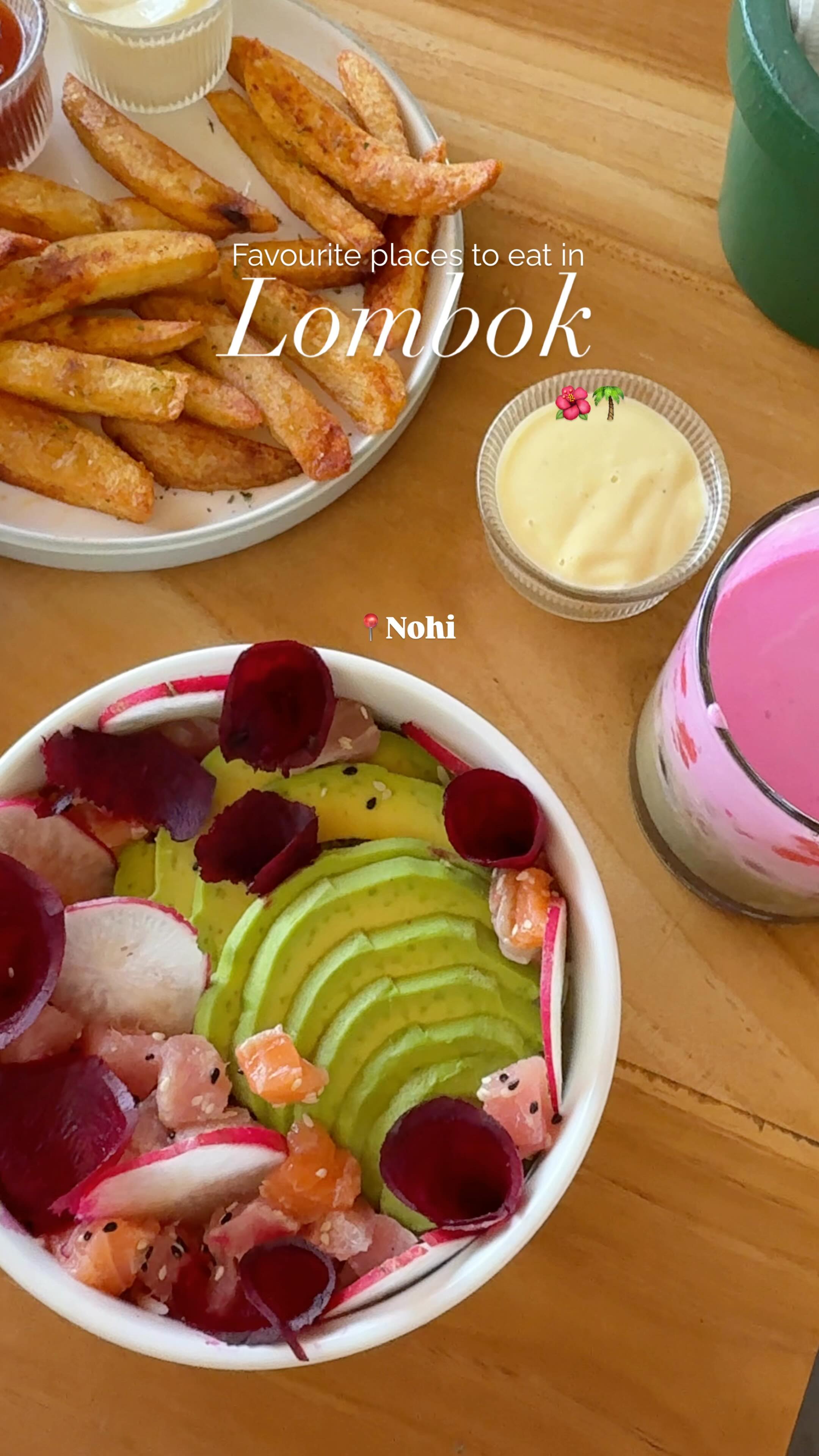 Lombok Eateries Showcase Drinks, Food, and Views