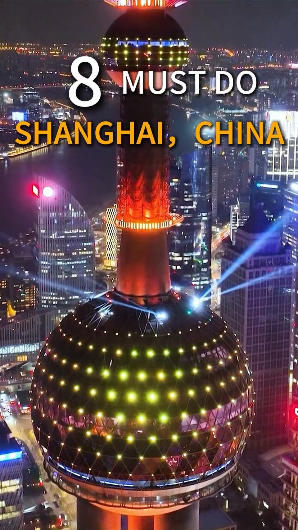 Shanghai's Electric Nighttime Cityscape