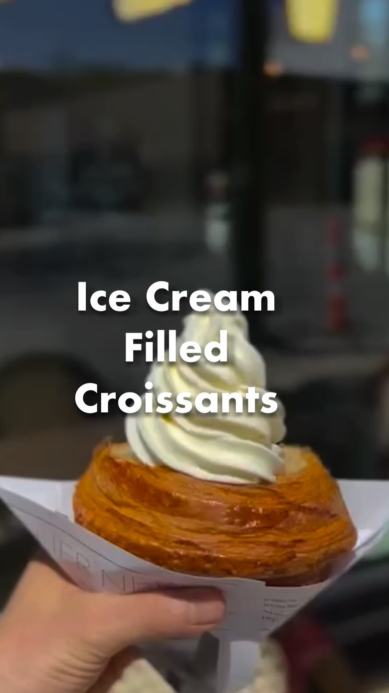 Vancouver Bakery Serves Croissant Ice Cream Cones