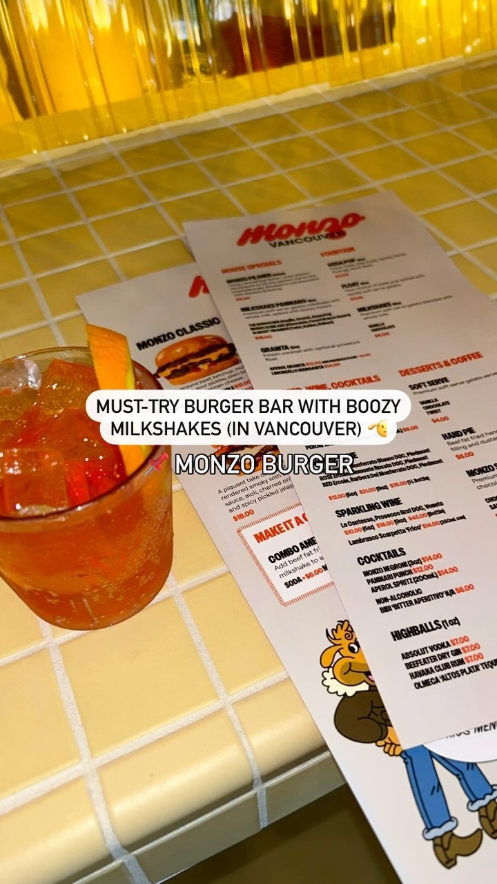 Monzo Burger: Boozy Milkshakes And Burgers