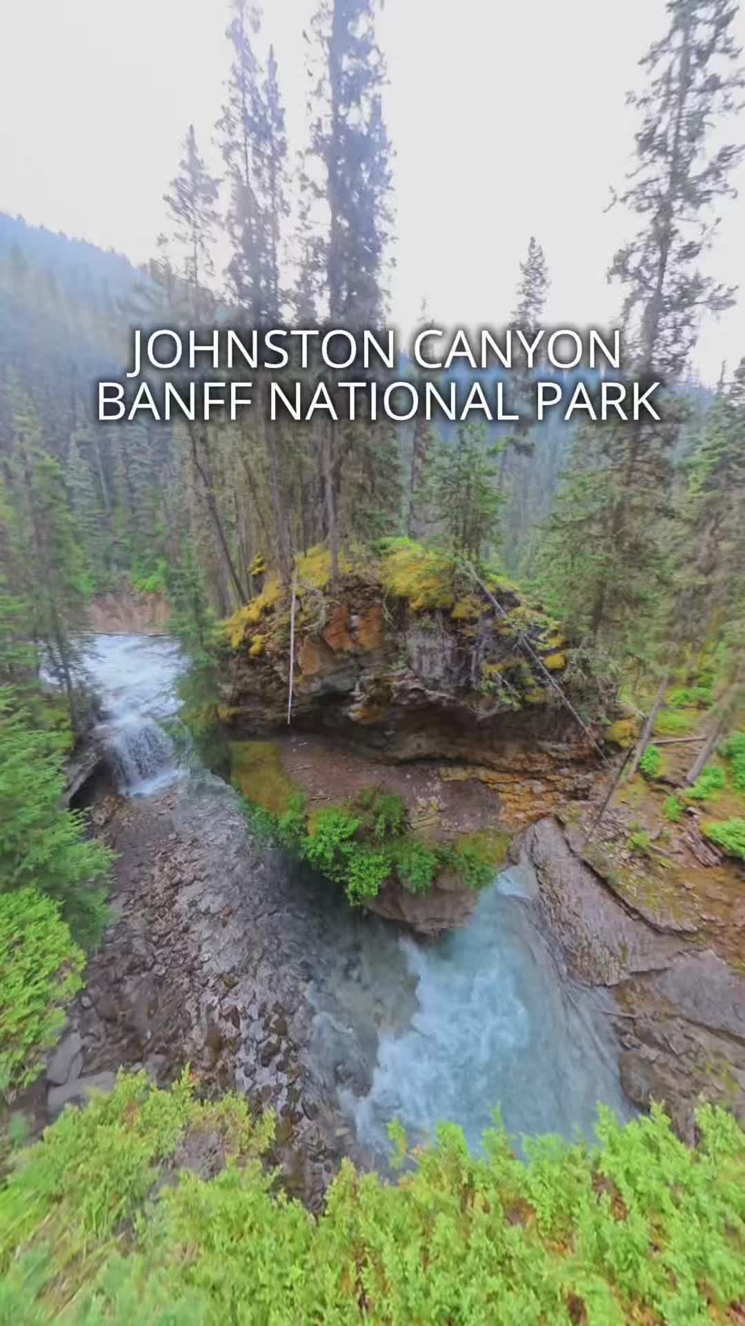 Johnston Canyon's Waterfalls And Turquoise Waters