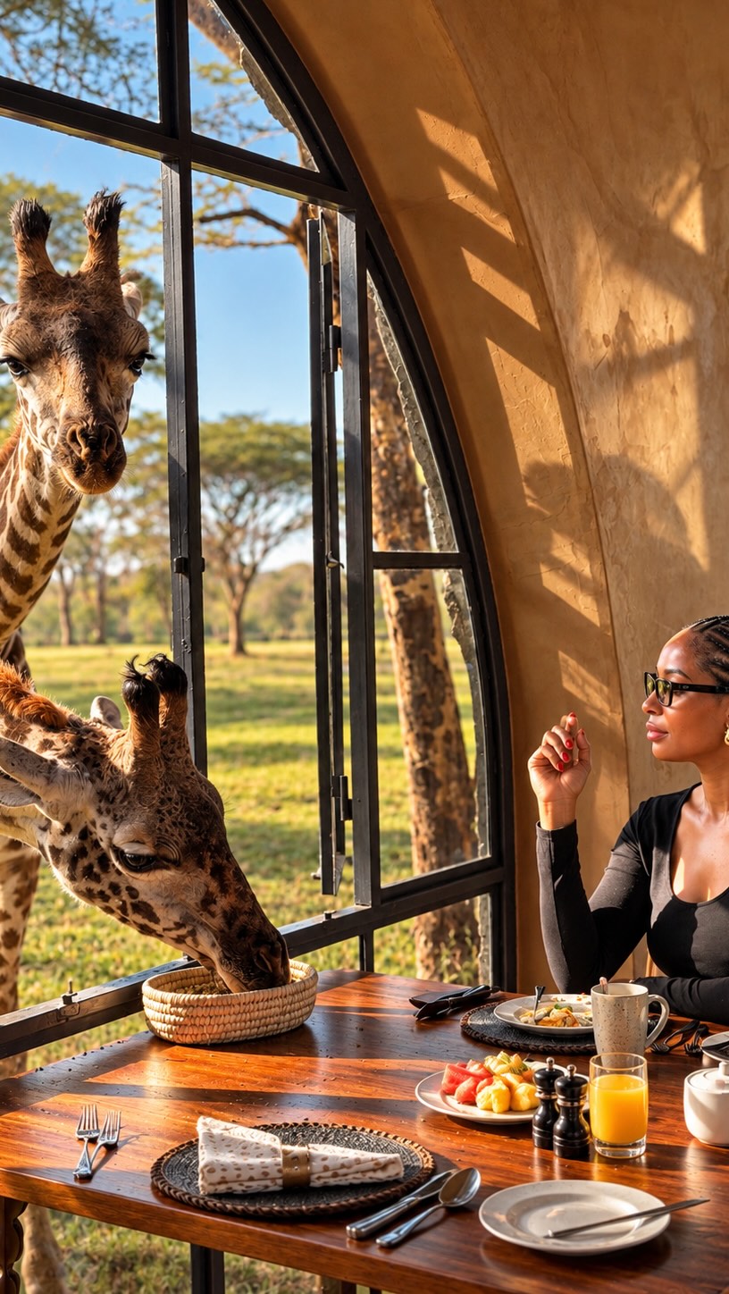 Tanzania Giraffe Hotel Offers Unique Safari Experience