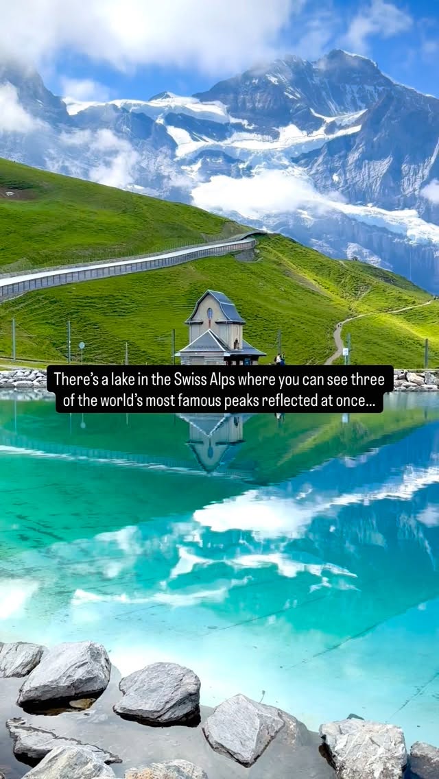 Swiss Alps Reflect Iconic Mountains and Scenic Lake