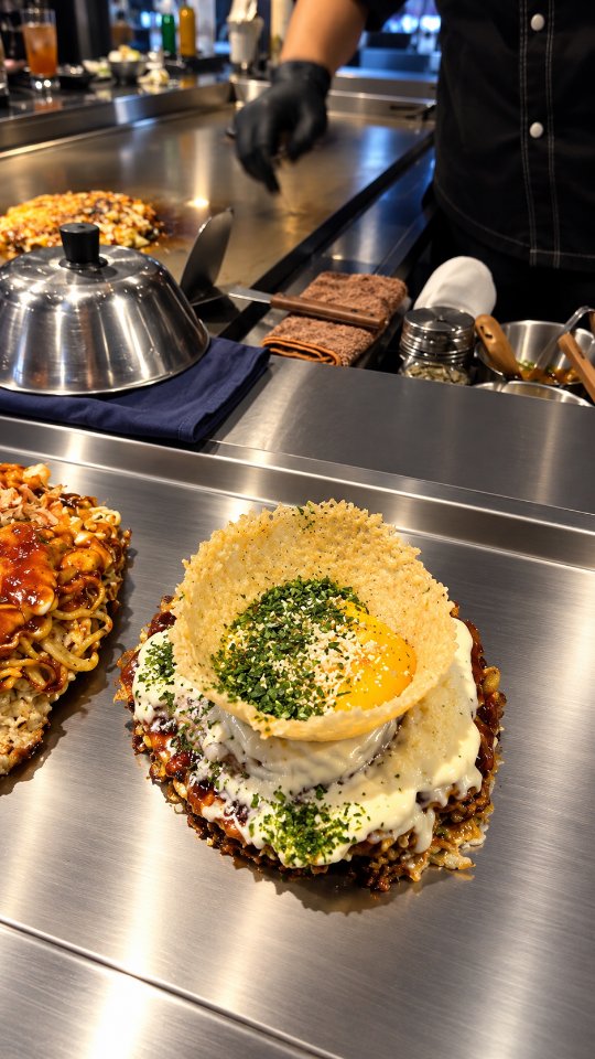 Live Okonomiyaki Experience in Seoul