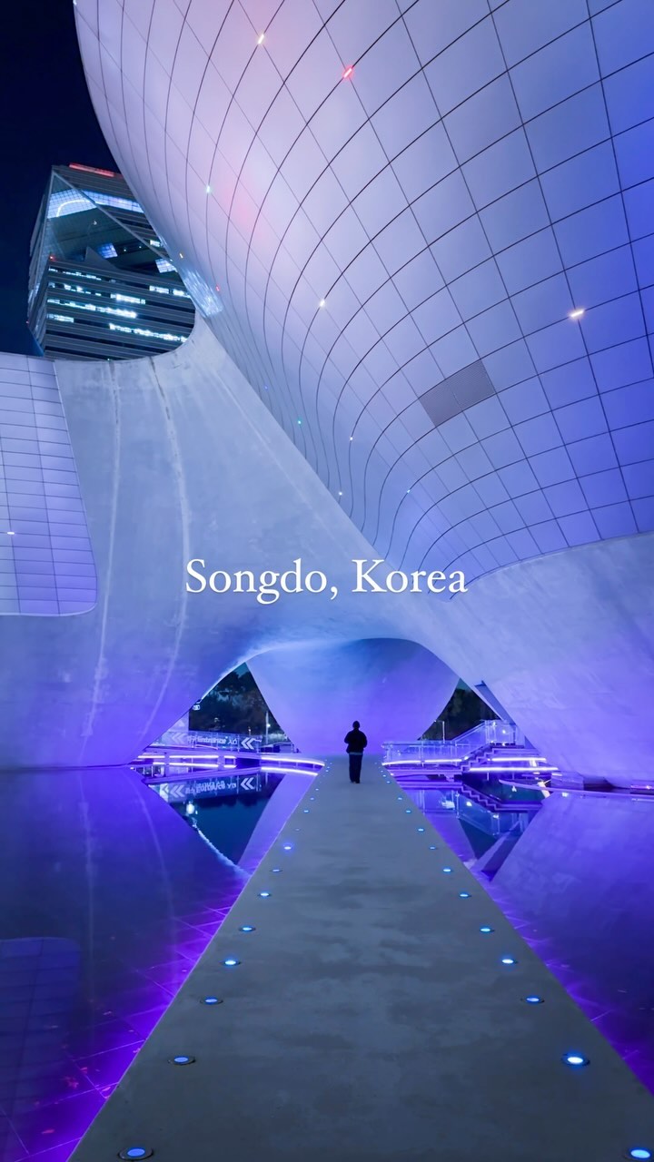 Incheon's Night Views: Songdo Central Park and Tri-bowl