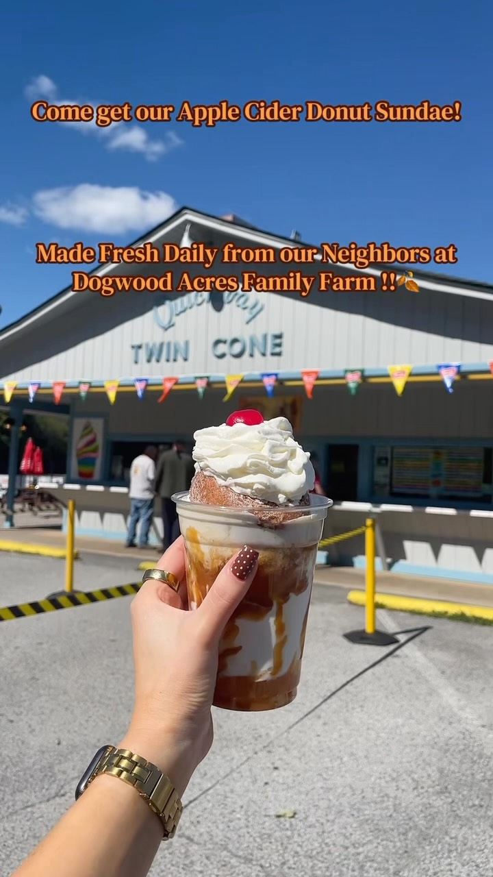 Apple Cider Donut Sundaes At Local Creameries