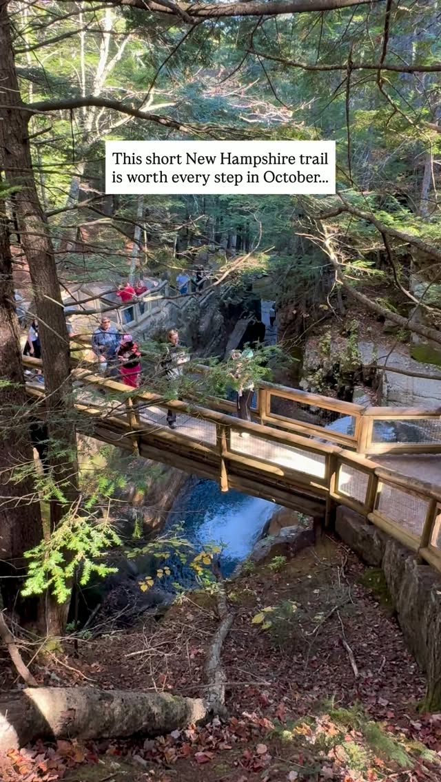 New Hampshire's Sabbaday Falls For Autumn Foliage