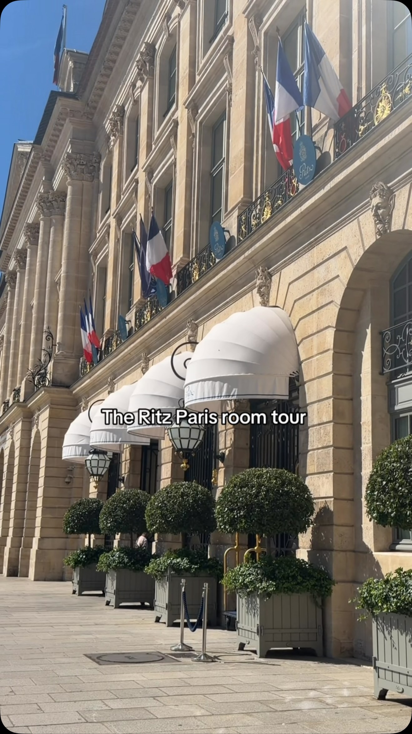 Iconic Parisian Palace Hotel and Famous Bar
