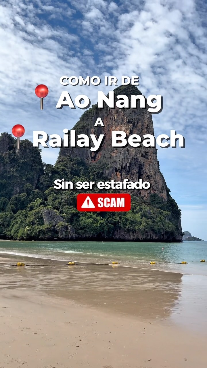 Ao Nang To Railay Beach Longtail Boat Guide
