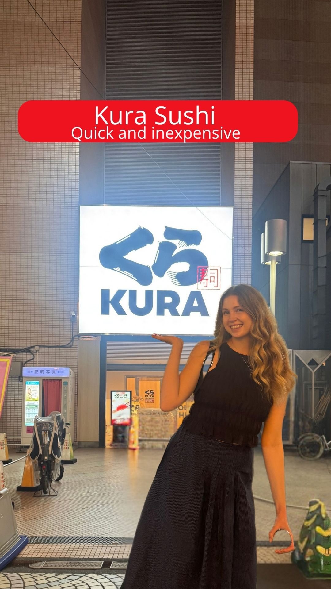 Kura Sushi Flagship Store in Asakusa, Japan