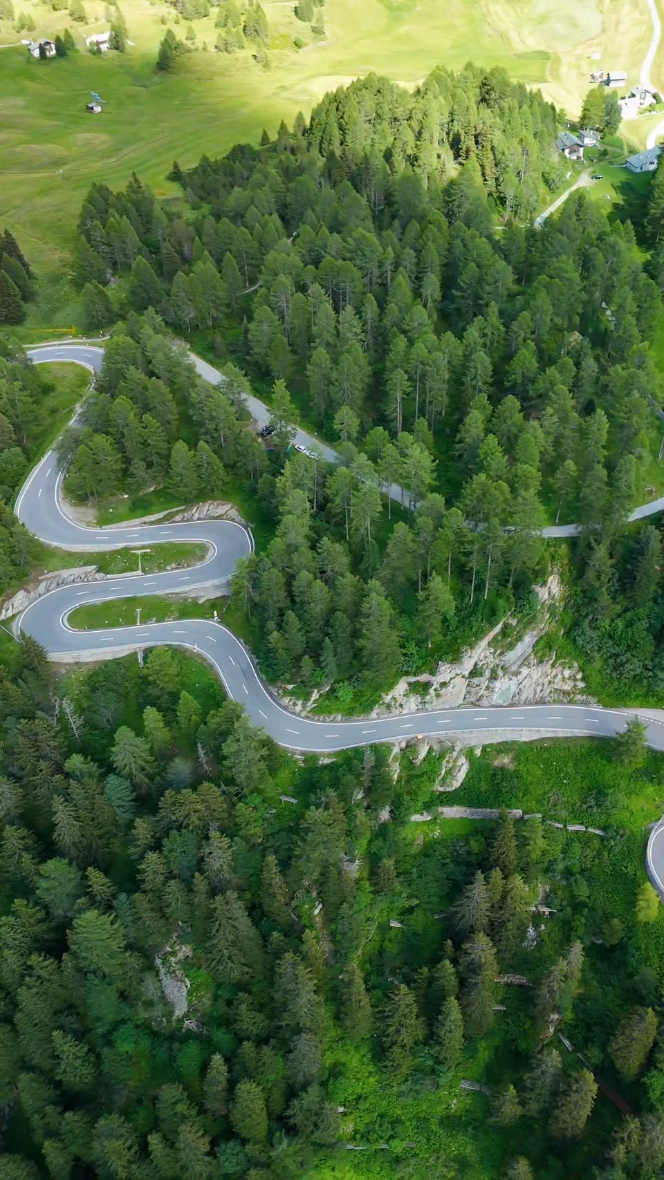 Scenic Alpine Pass and Italian Town Discovery