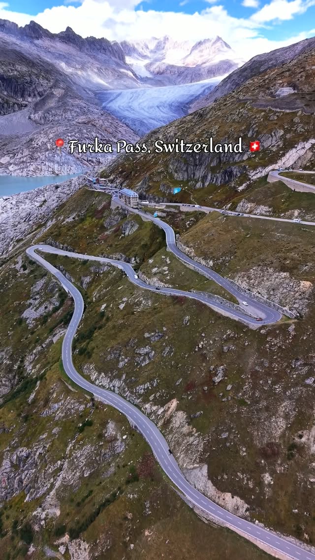 Scenic Alps Motorcycle Ride Over Rhône Glacier