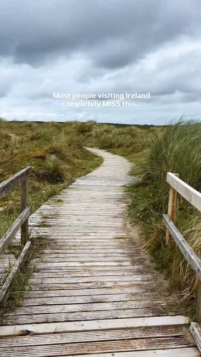 Irish Coastline: Waterfall and Beach