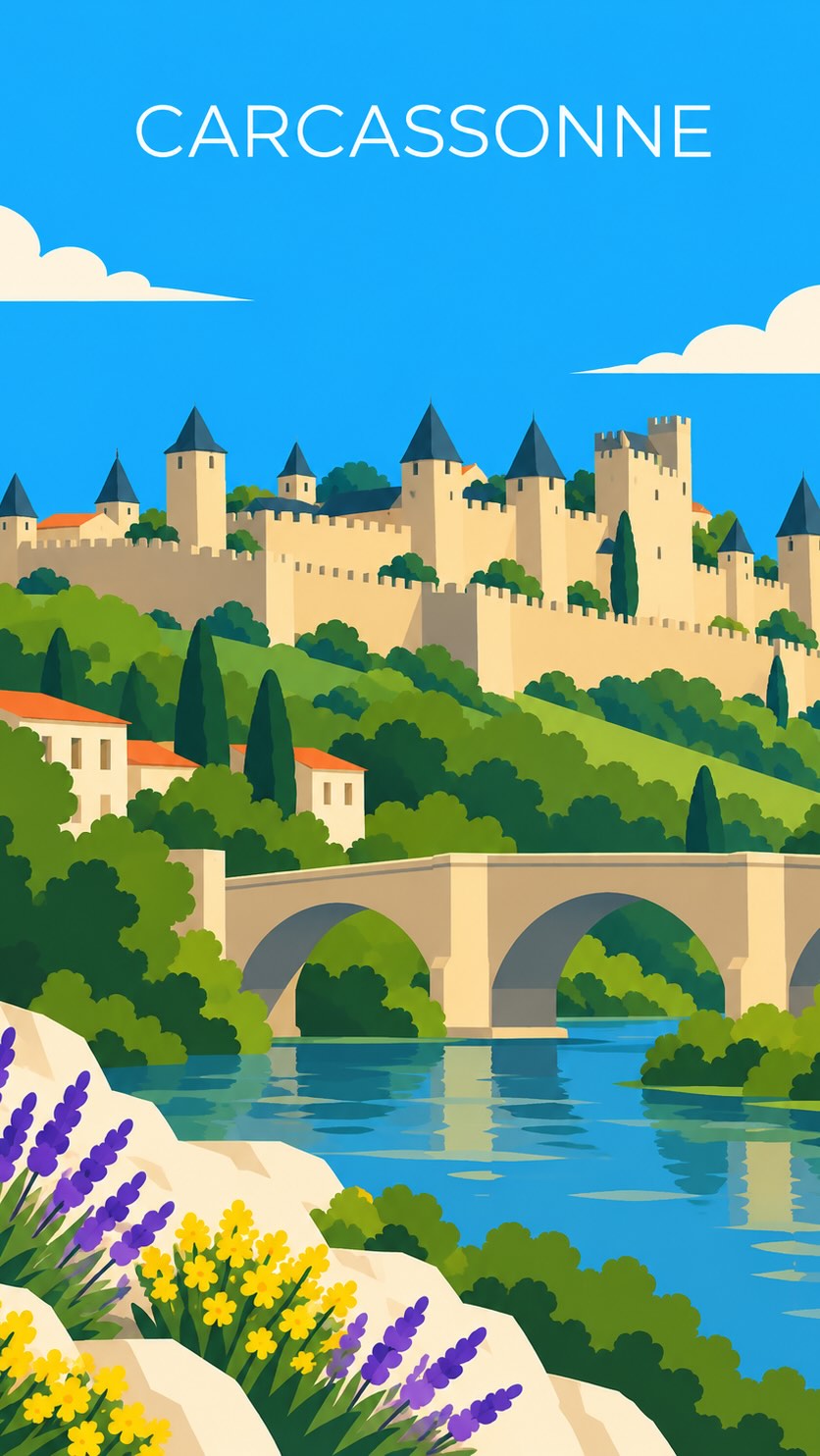Carcassonne's Fortified Medieval City and Its Landmarks