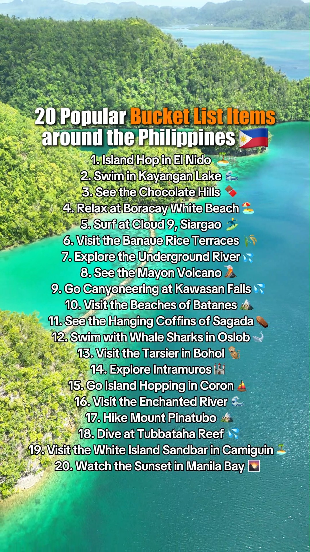 Twenty Iconic Destinations to Visit in the Philippines