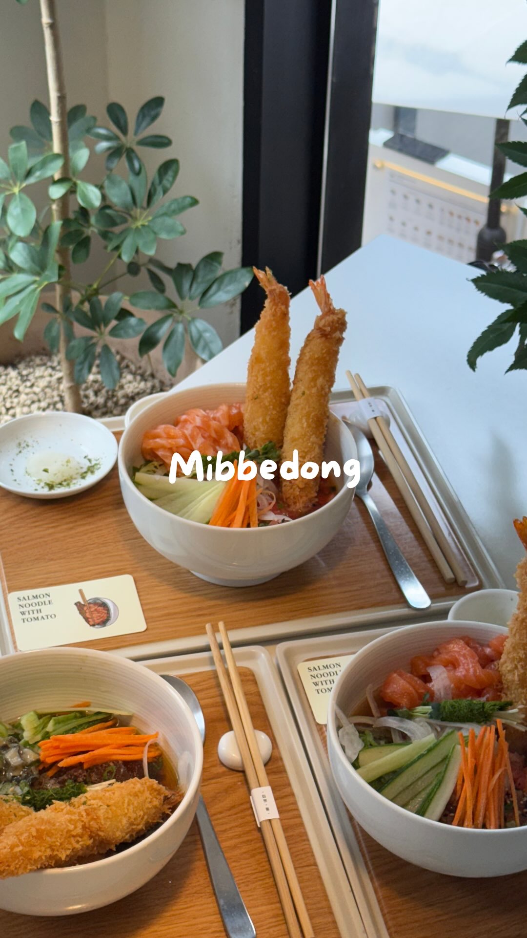 Refreshing Waterfall Salmon Noodles In Seoul