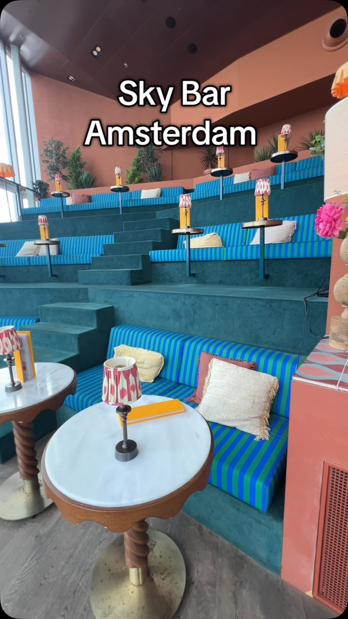 Amsterdam Sky Bar Offers Tiered Seating And City Views