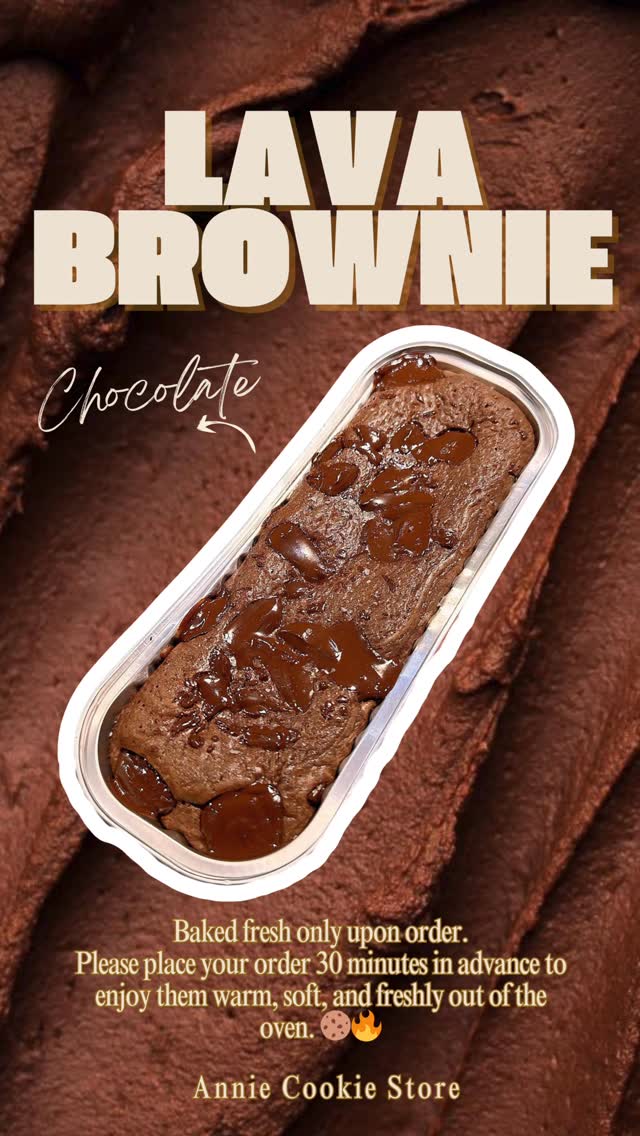 Annie Cookie Store's Gooey Lava Brownie
