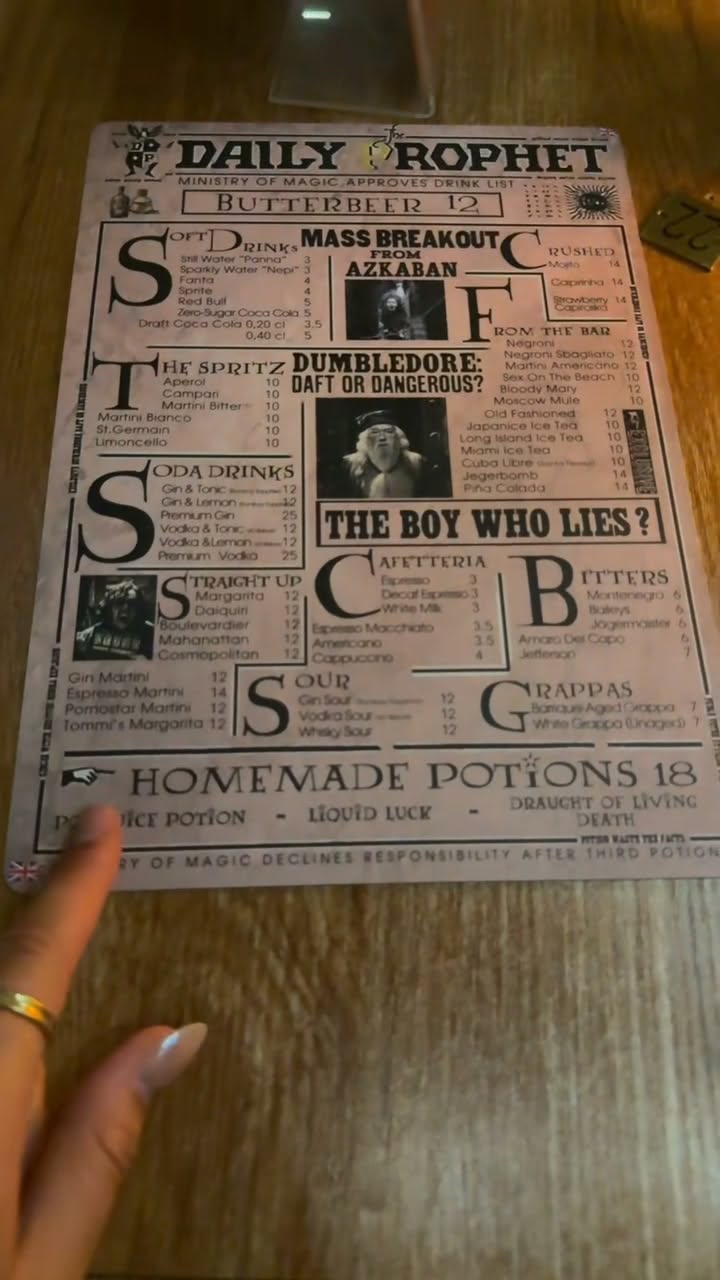 Harry Potter Restaurant in Rome