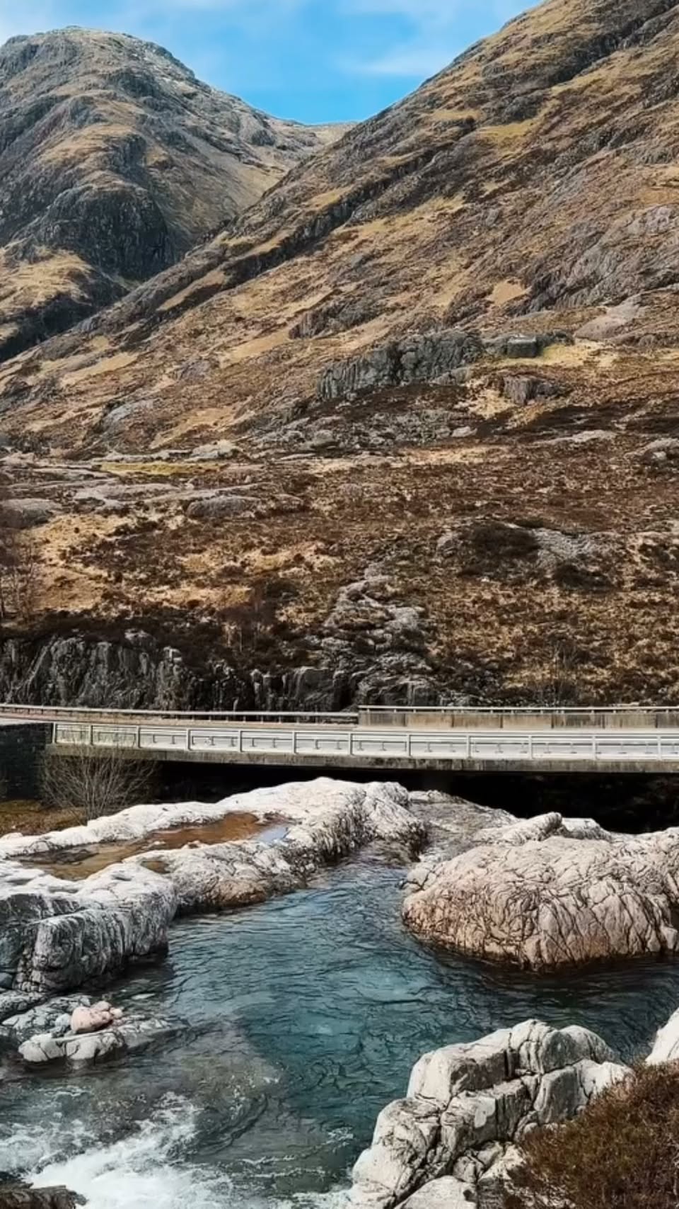 Glencoe's Mountain Rivers And Cascading Waterfalls