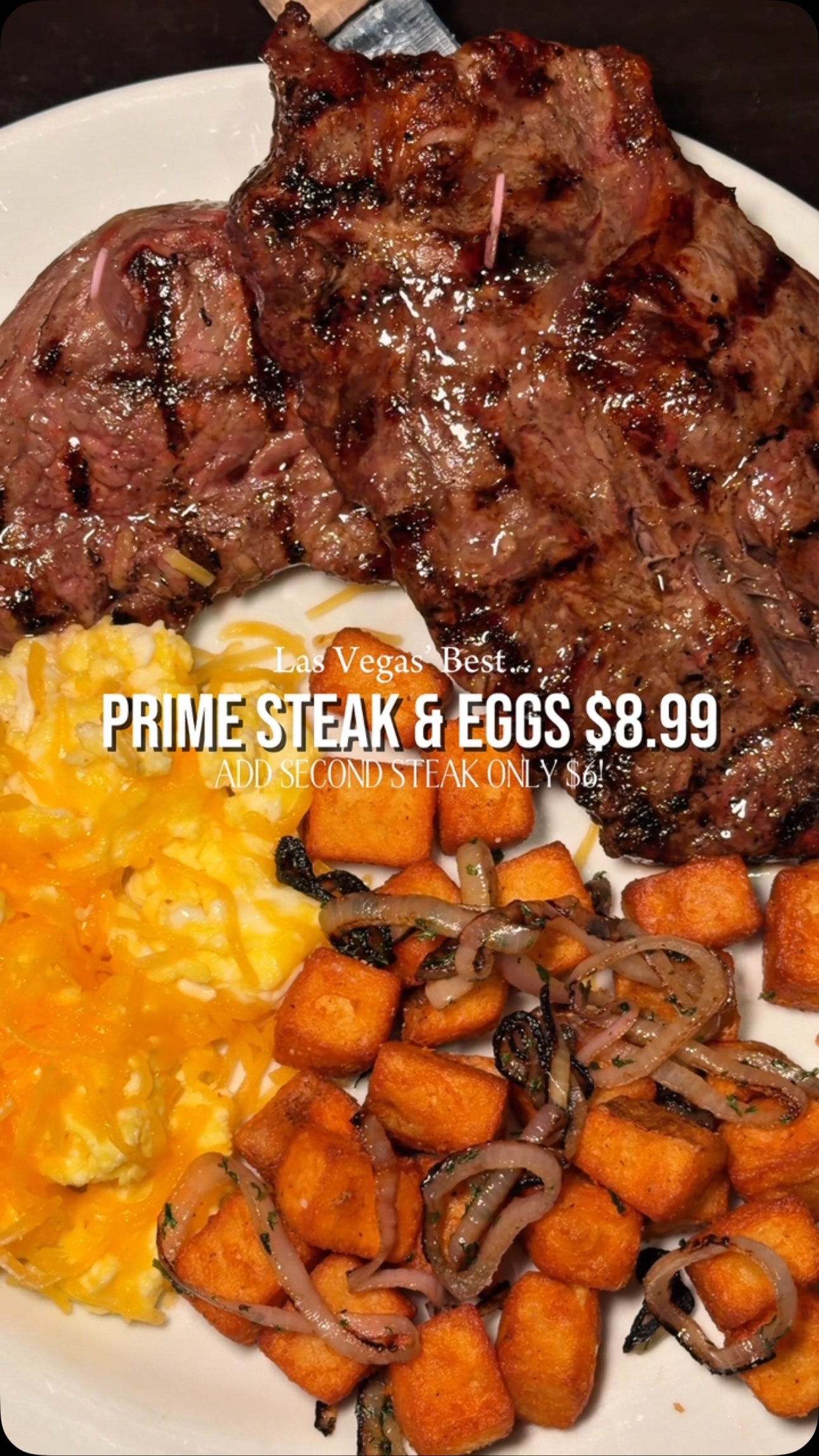 Late-Night Steak & Eggs Deals In Las Vegas