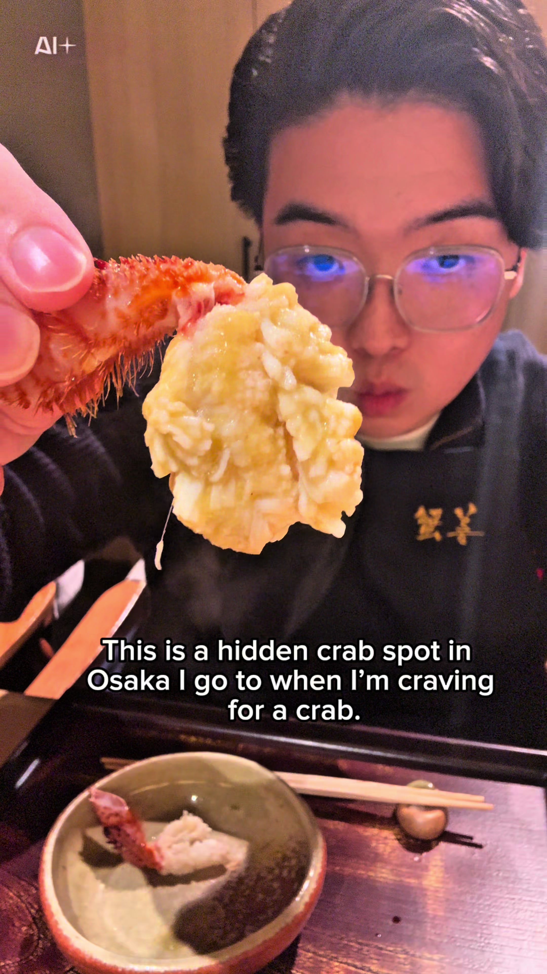 Osaka's Hidden Gem for Live Crab Delicacies