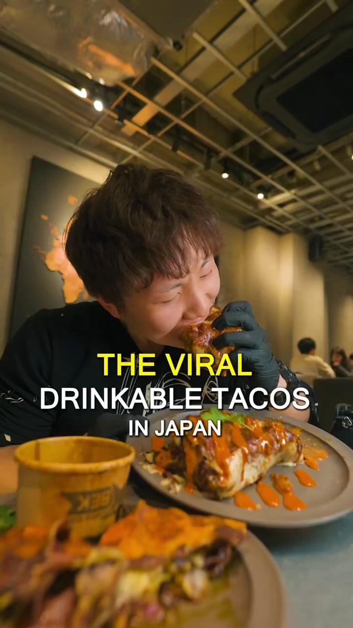 Tokyo Restaurant Serves Viral Drinkable Tacos