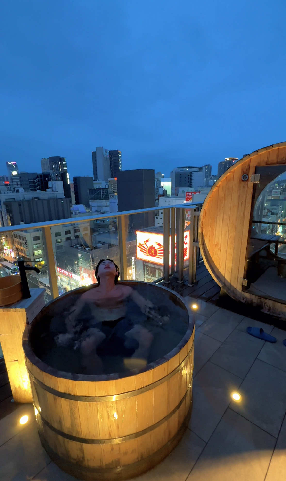 Nippombashi Station and Dotonbori Sauna