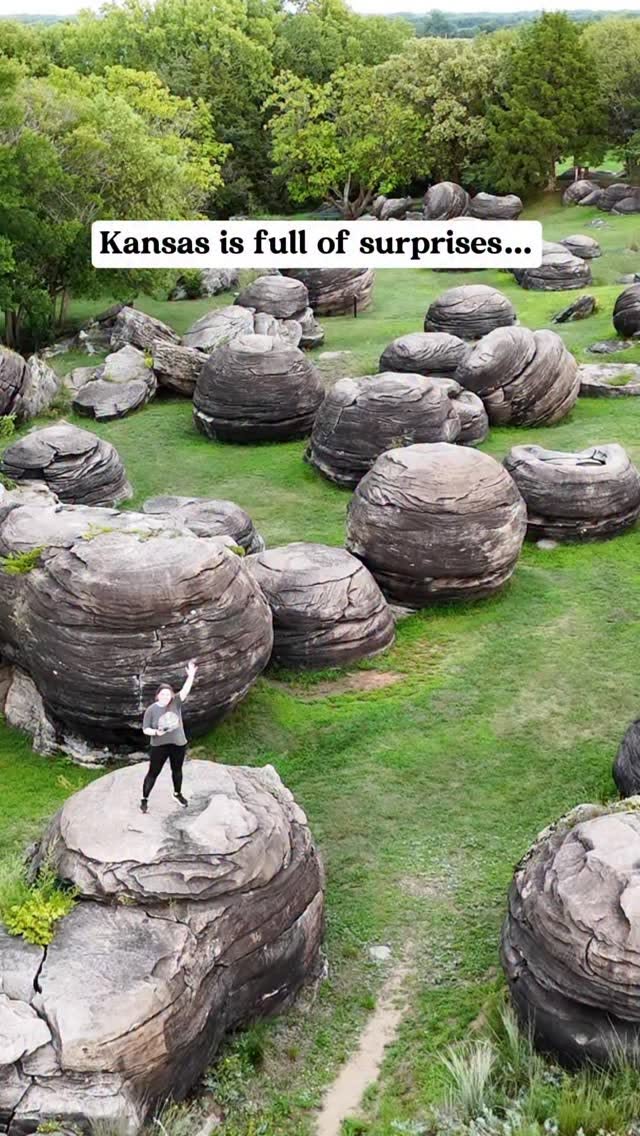 Rock City Park: Kansas' Giant Sandstone Spheres