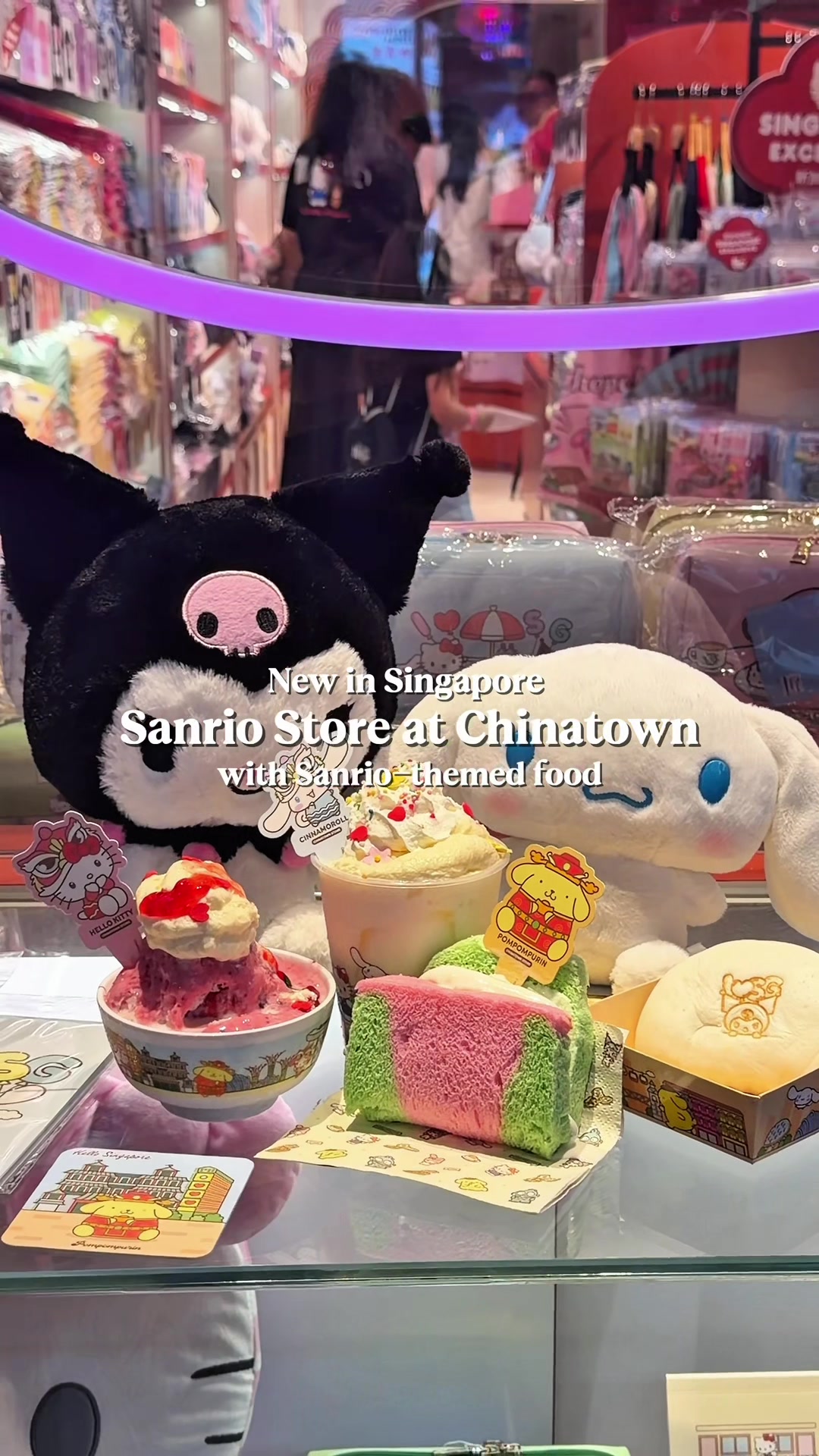 Sanrio Store Opens With Themed Cafe and Photo Booth