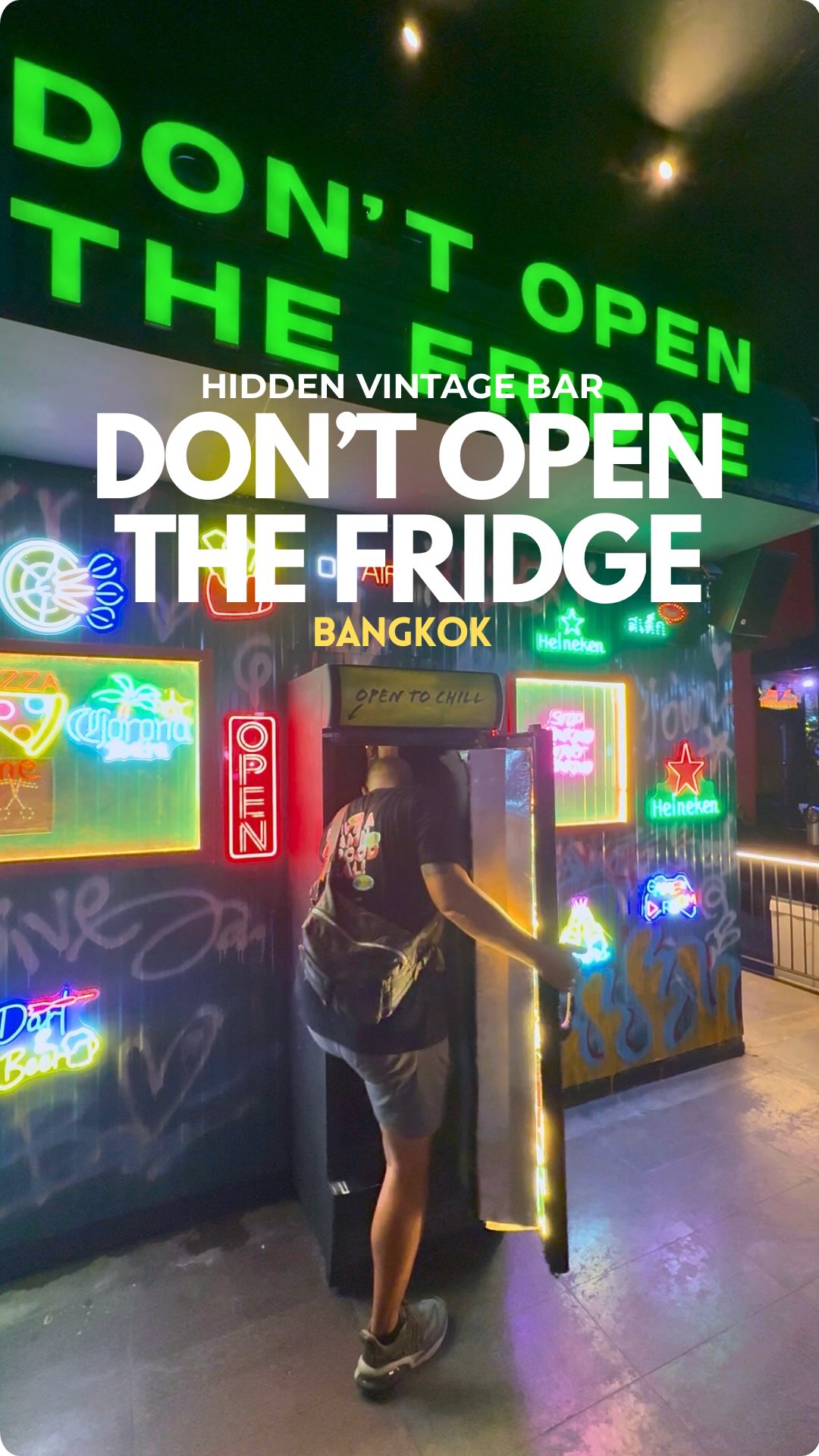Cool Bangkok Bar Hidden Inside a Fridge