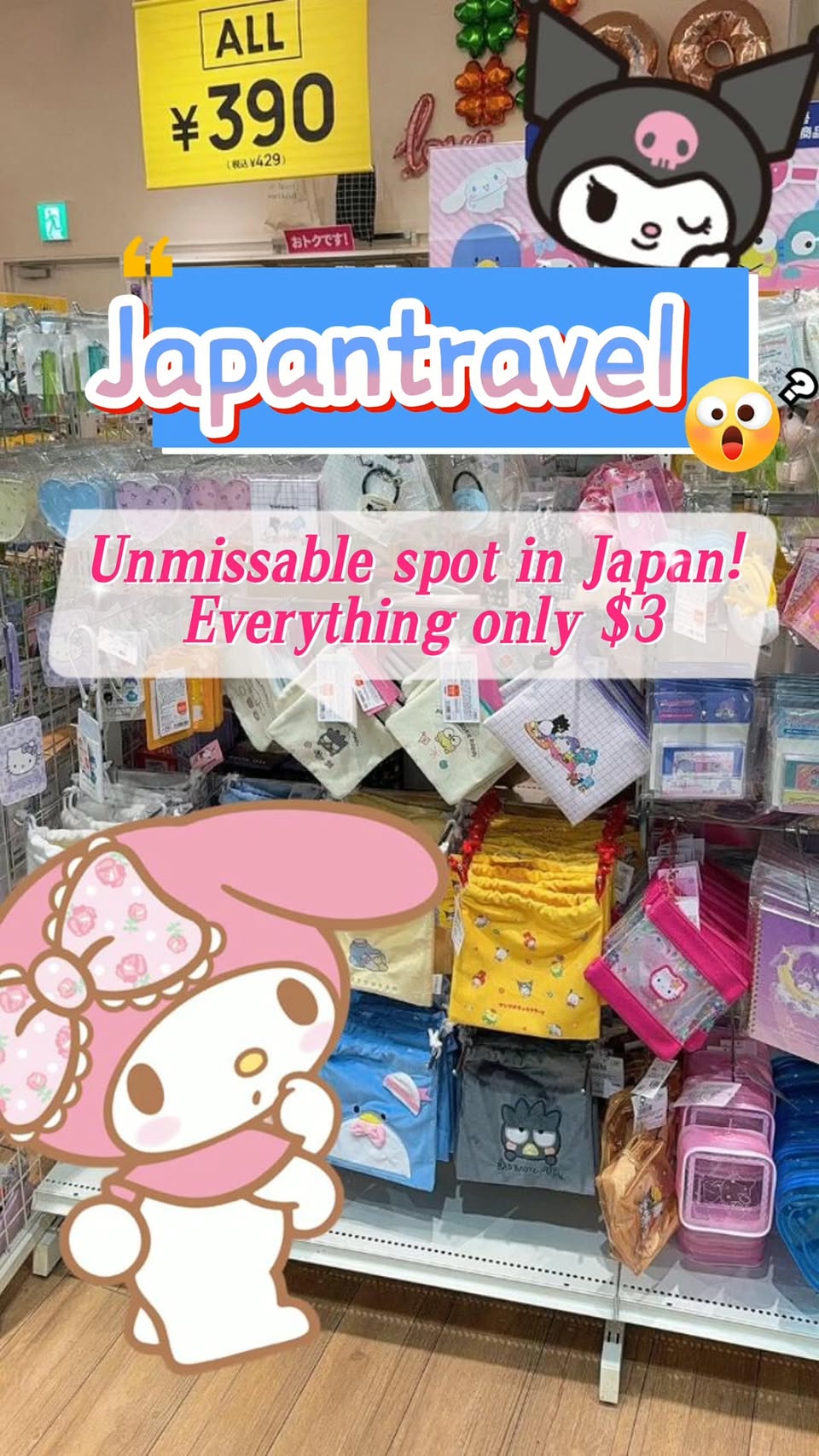Character Goods Shopping at Japanese Discount Stores