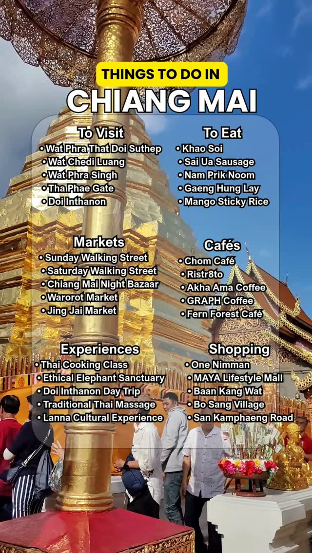 Chiang Mai Attractions: Temples, Markets, Cafes, and More