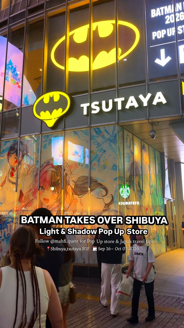 Batman Pop-Up Store Lights Up Shibuya Tsutaya