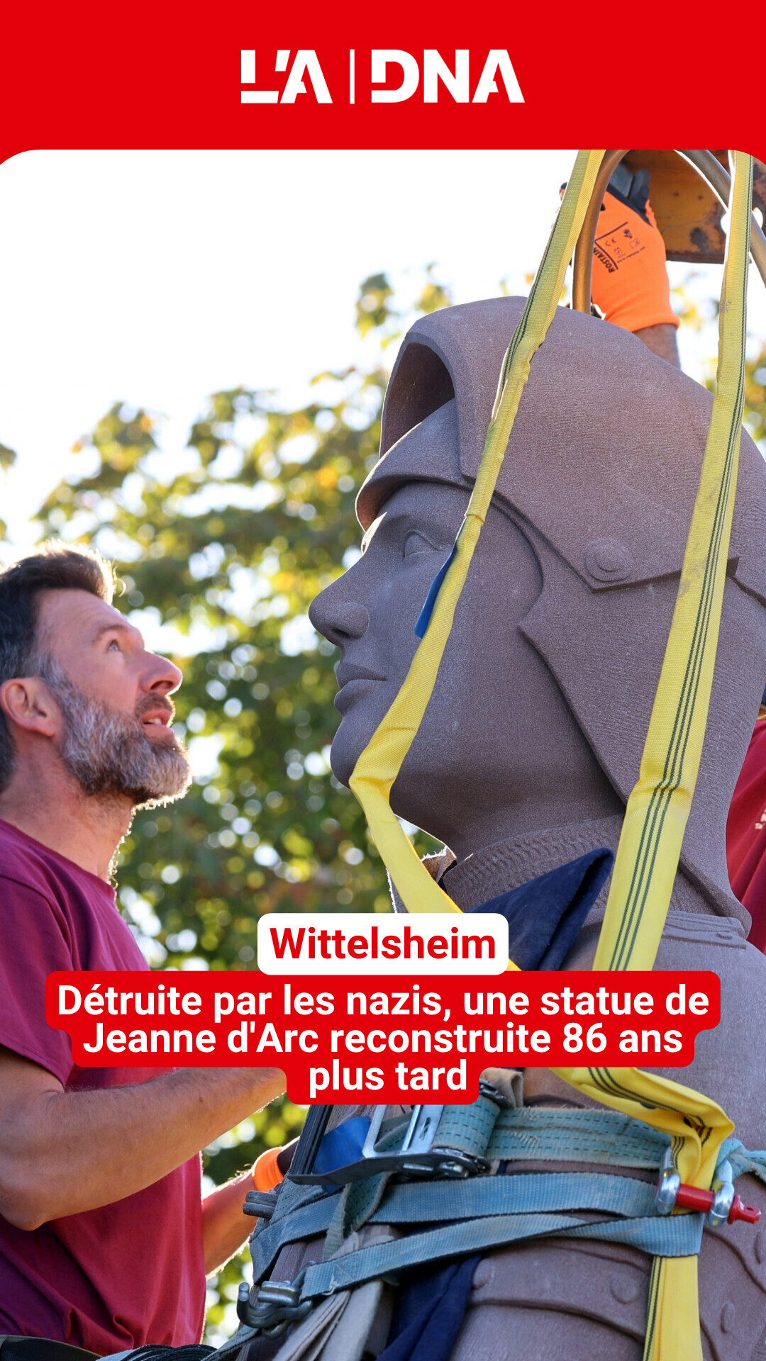 Joan of Arc Statue Reconstructed on Wittelsheim Church