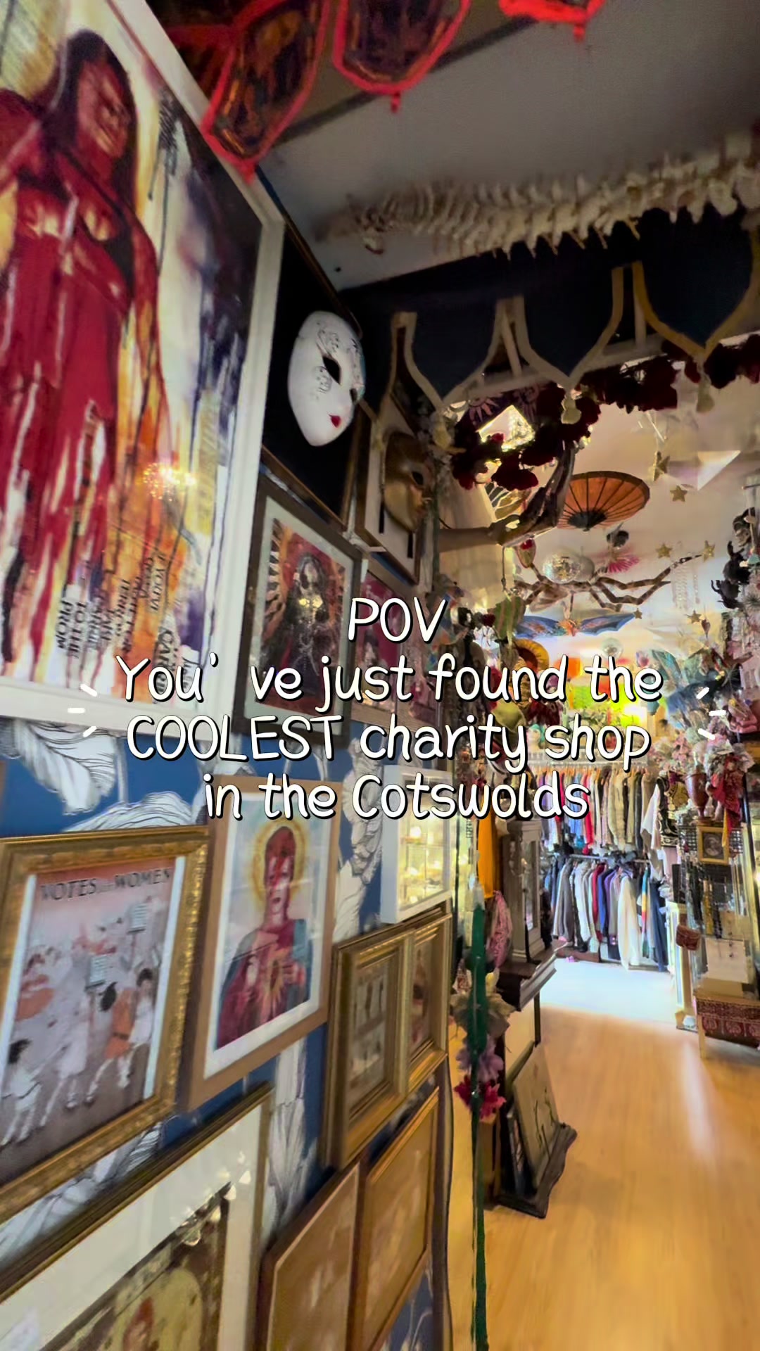 Cotswolds Charity Shop Full of Treasures