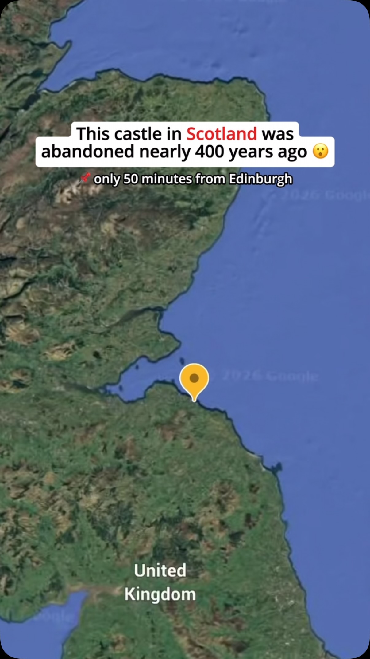 Abandoned Scottish Castle Found on Google Maps