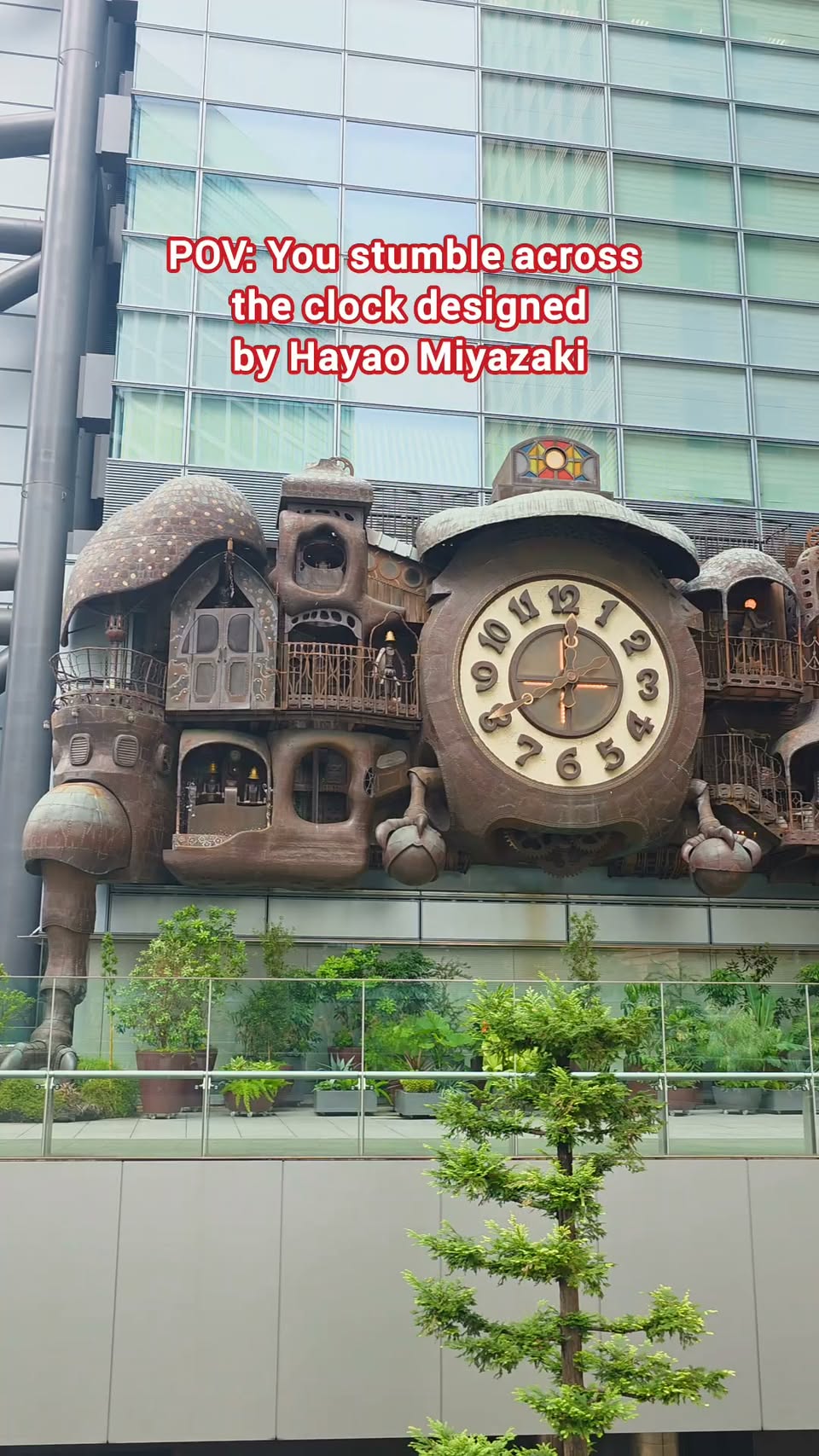 Miyazaki's Clock Near Shiodome Station