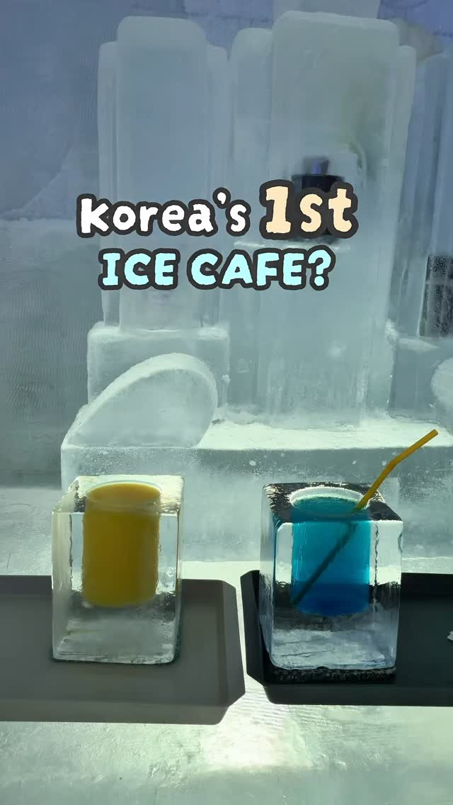 Unique Ice Sculpture Cafe in Seoul