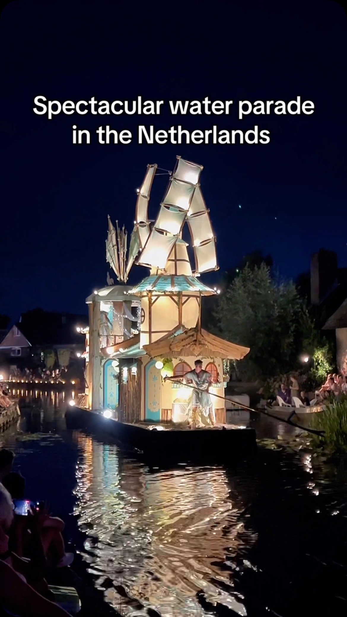 Netherlands Water Parades Feature Decorated Boats