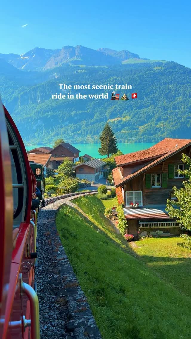 Brienz Rothorn Bahn and Lake Brienz Scenery