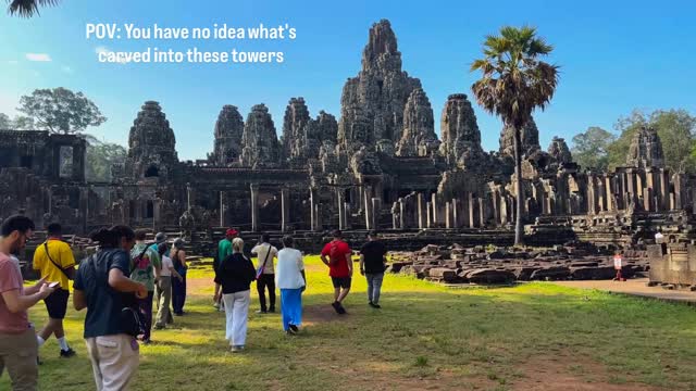 Temples With Giant Faces in Cambodia