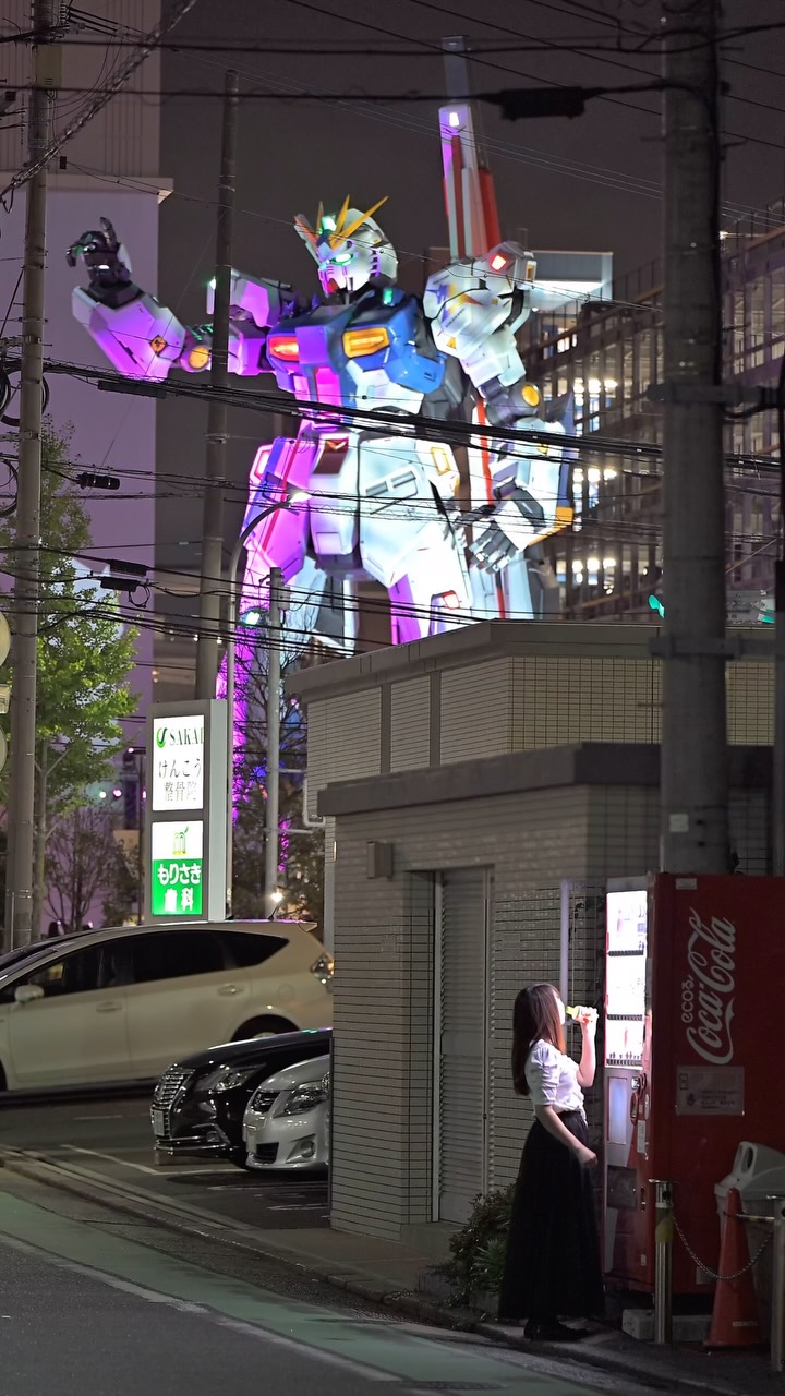Giant Gundam Statue Stands Tall