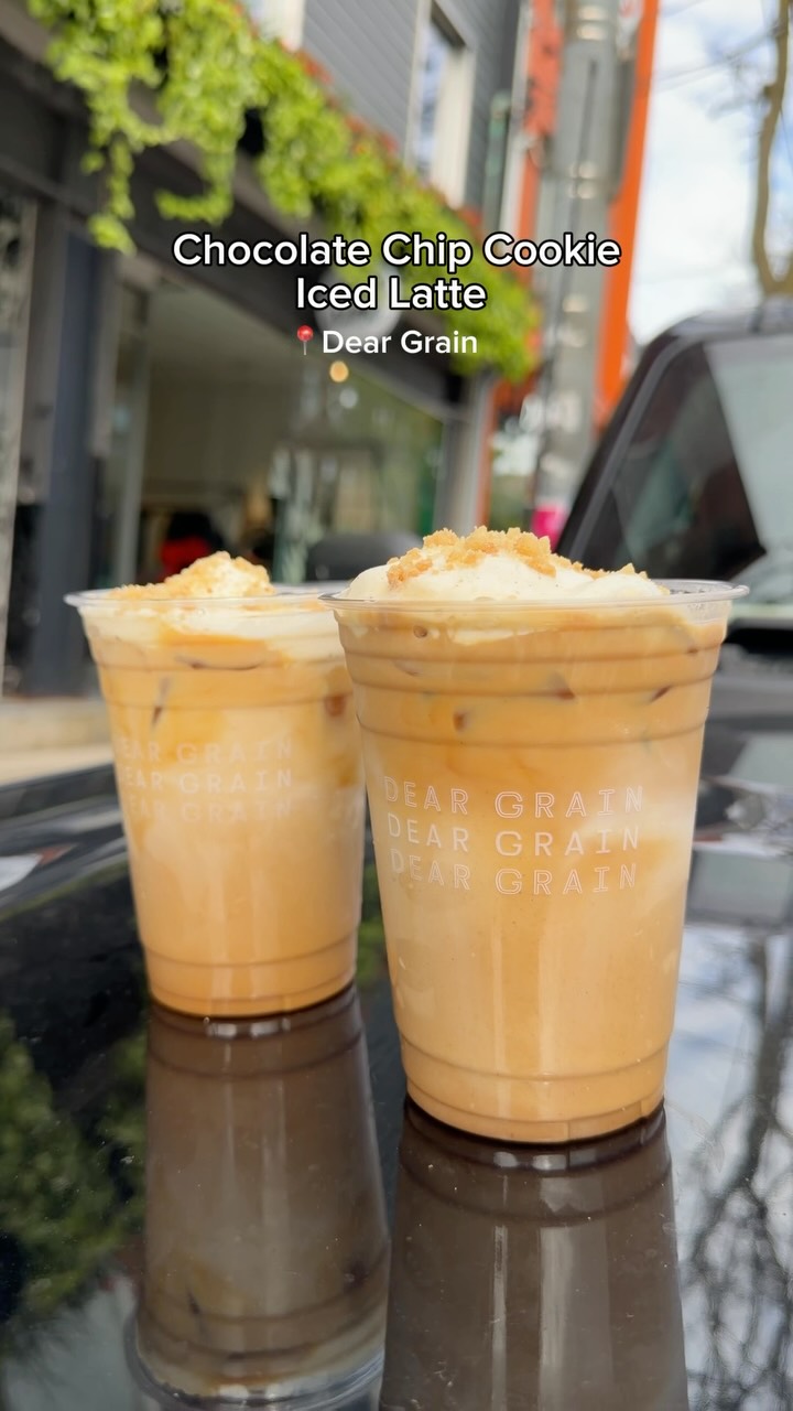 Dear Grain's Delicious Chocolate Chip Cookie Latte
