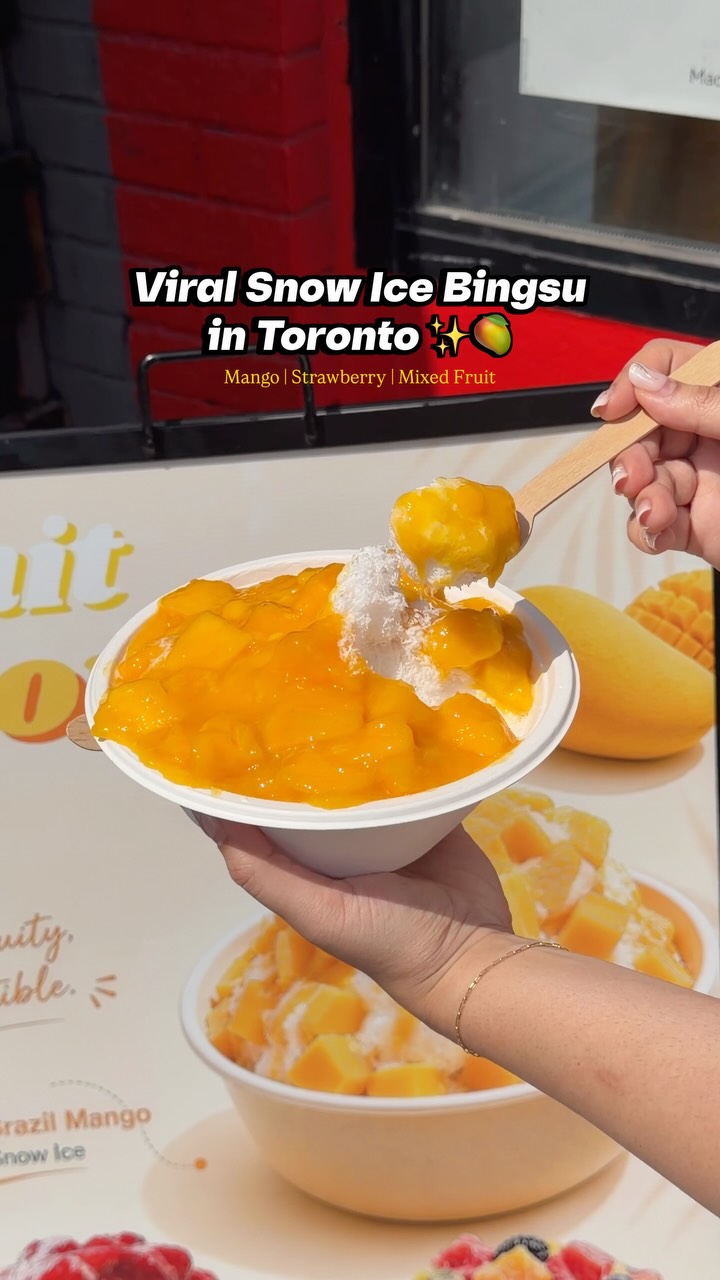 Nom Nom Fruit's Viral Mango Bingsu in Toronto