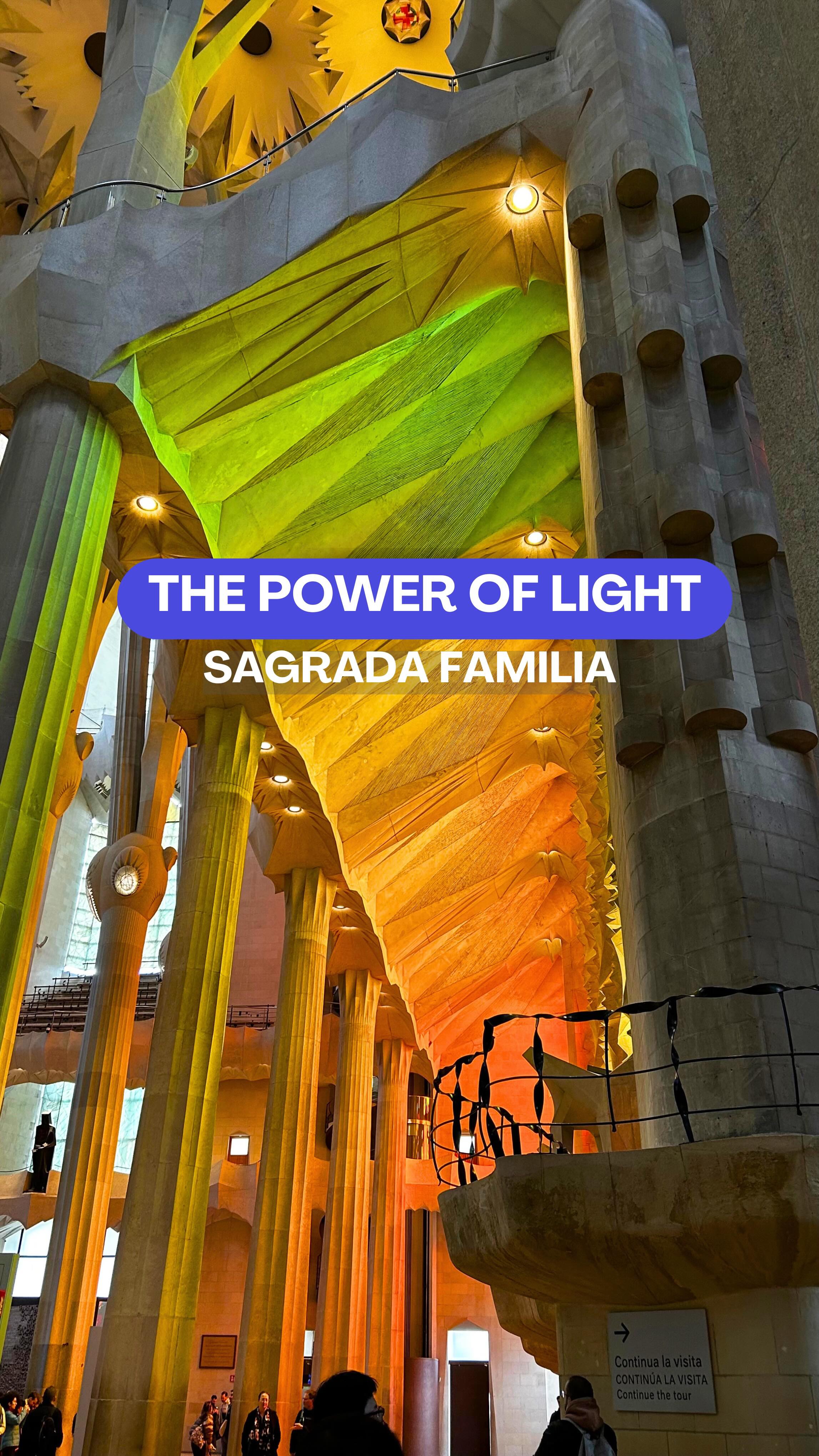 La Sagrada Familia's Dynamic Light and Color