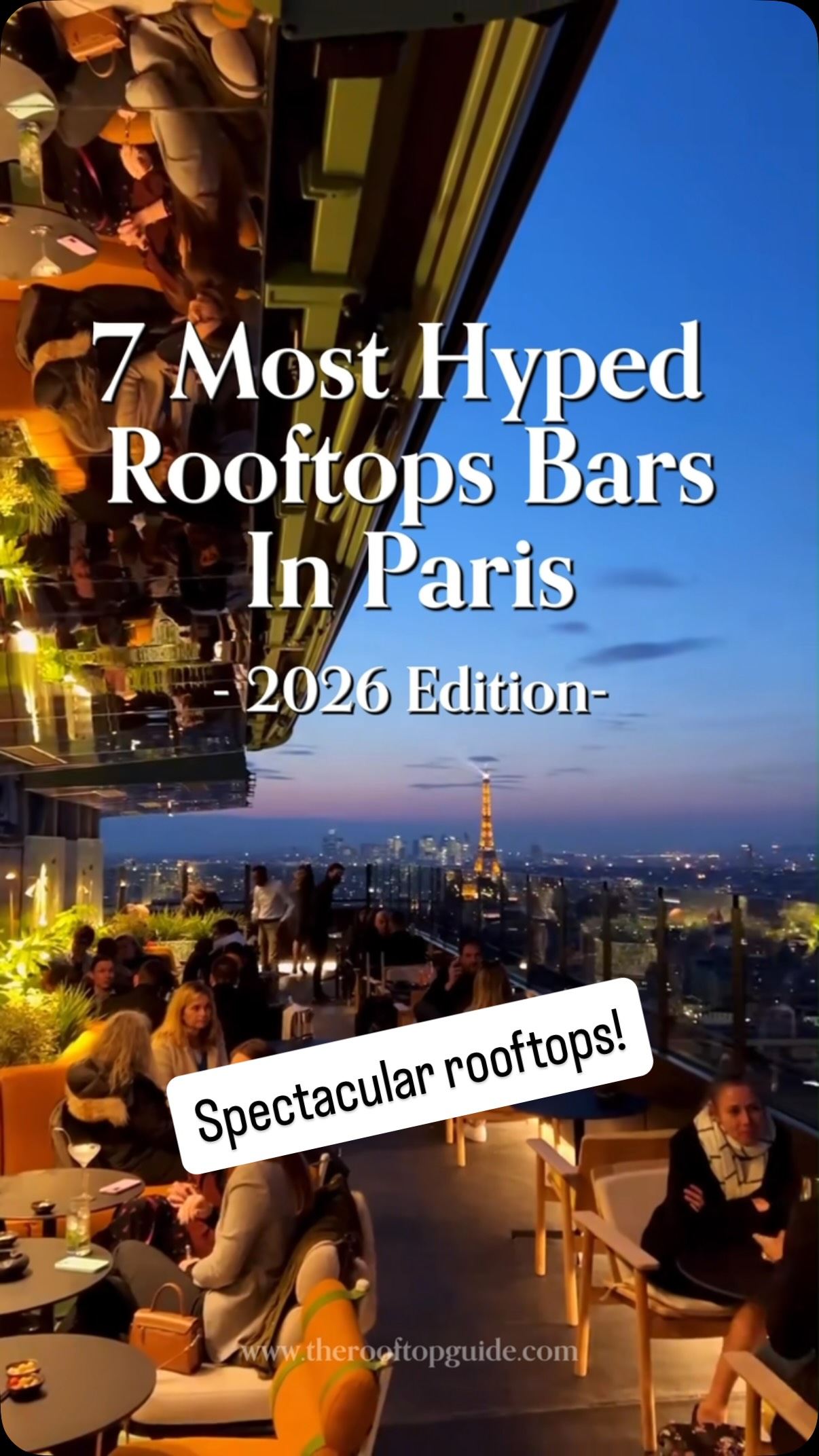 Parisian Rooftop Bars With Eiffel Tower Views