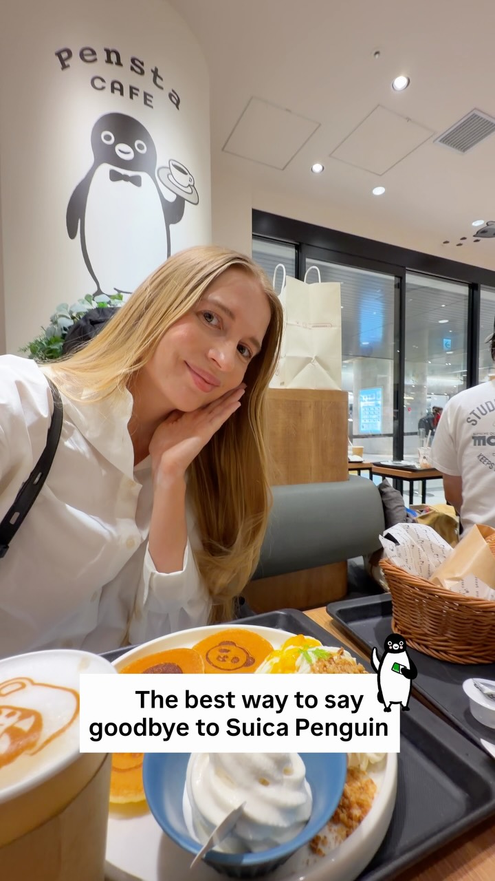 Suica Penguin Themed Cafe at Ueno Station