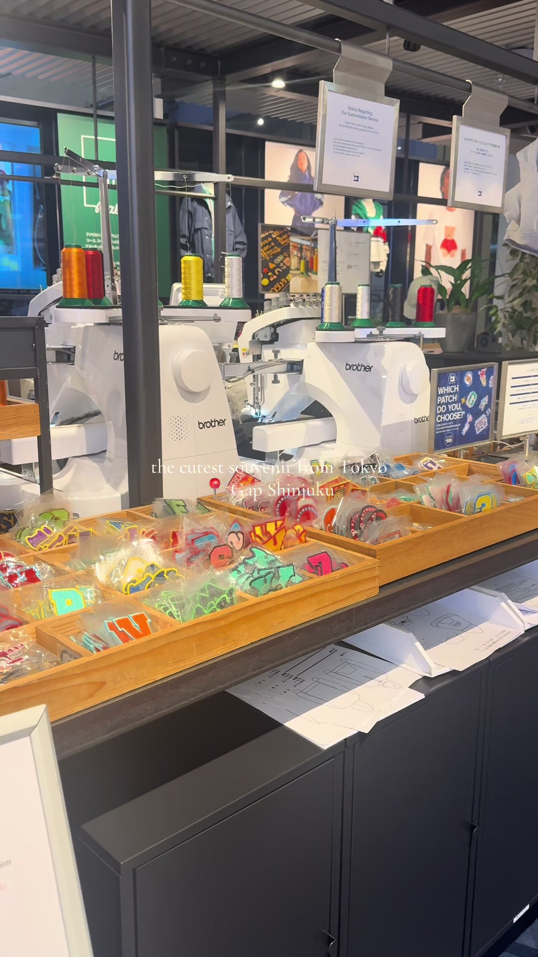 Custom Gap Sweatshirts at Shinjuku Flagship