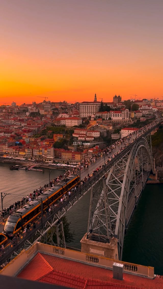 Iconic Porto Views: Dom Luís I Bridge and Douro River